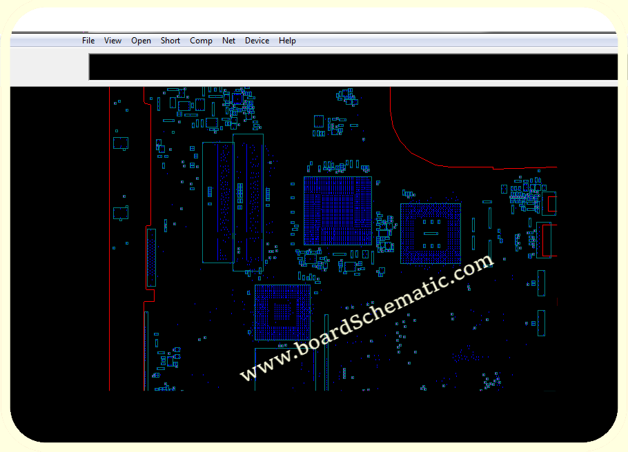 Toshiba Satellite A200 A205 Board view